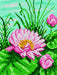 Gobelin canvas for halfstitch without yarn Water Lily - Wizardi