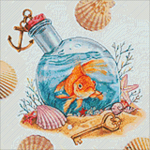 Golden Fish Cs2721 15.75x15.75 inches Crafting Spark Diamond Painting Kit - Wizardi