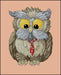 Grandpa Owl - Free PDF Cross Stitch Pattern - Wizardi