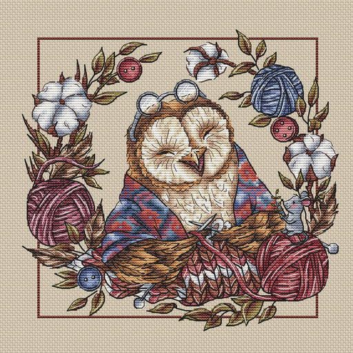 Granny Owl - PDF Cross Stitch Pattern - Wizardi