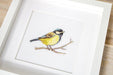 Great tit B1155L Counted Cross-Stitch Kit - Wizardi