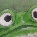 Green Frog - PDF Free Cross Stitch Pattern - Wizardi