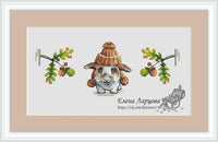 Hamster Hat - PDF Free Cross Stitch Pattern - Wizardi