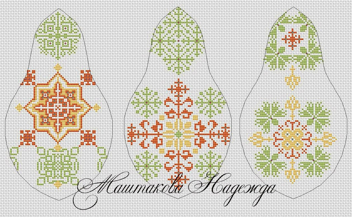 Handmade Pear - PDF Free Cross Stitch Pattern - Wizardi