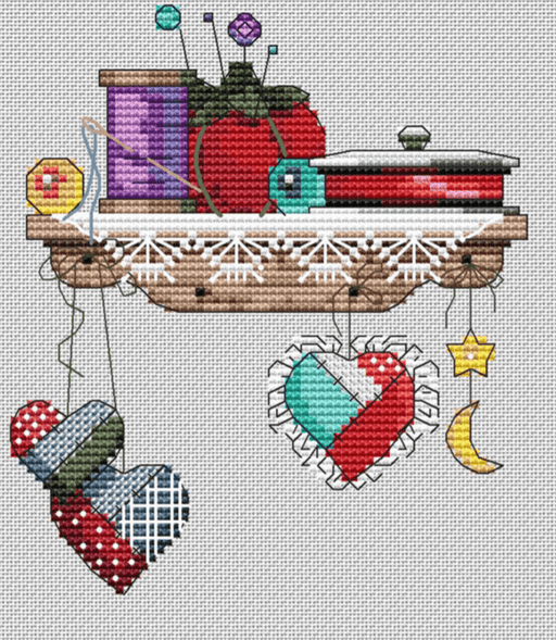 Handmade Shelf - PDF Cross Stitch Pattern - Wizardi