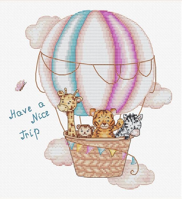 Have a nice trip B1191L Counted Cross-Stitch Kit - Wizardi