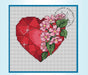 Heart Rubin - PDF Cross Stitch Pattern - Wizardi