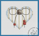 Heart Shabby Chic - PDF Cross Stitch Pattern - Wizardi