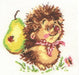 Hedgehog 0-02 Counted Cross-Stitch Kit - Wizardi