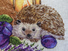 Hedgehog with a Lamp. October. Calendar Series - PDF Cross Stitch Pattern - Wizardi