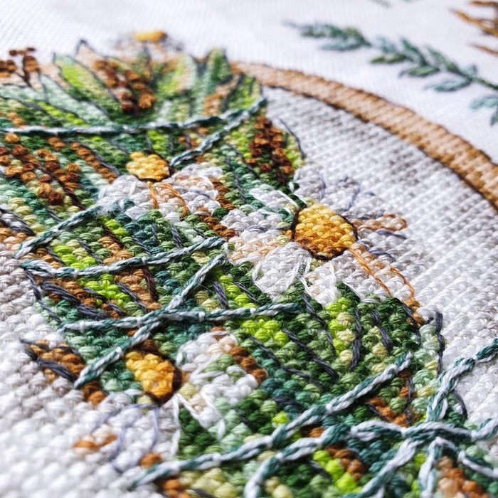 Herbal House Sampler - PDF Cross Stitch Pattern - Wizardi