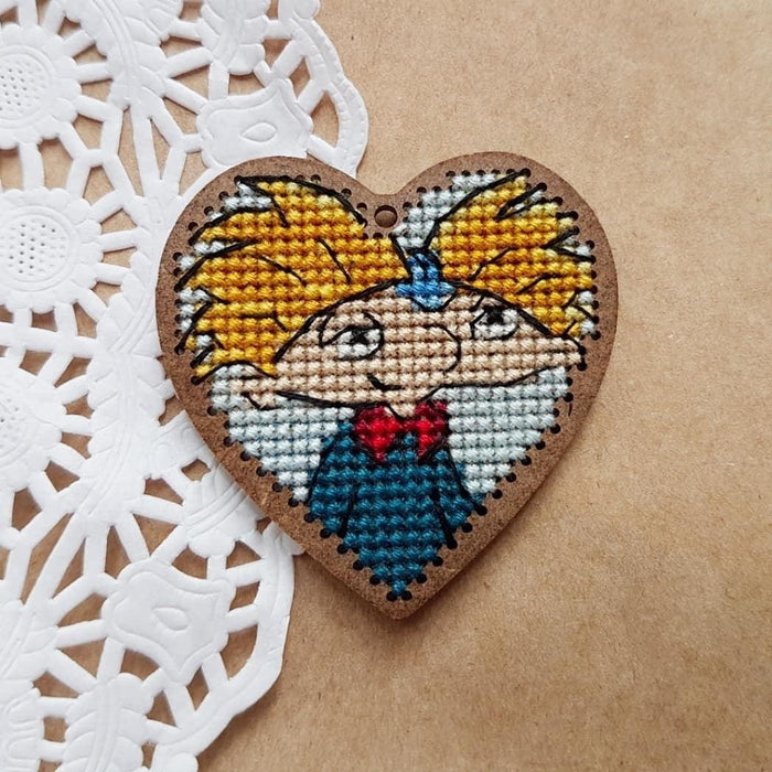 Hey Arnold - Free PDF Cross Stitch Pattern - Wizardi