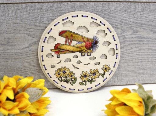 High in the Sky O-030 Counted Cross Stitch Kit on Plywood - Wizardi