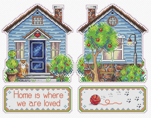 Home P-492 / SR-492 Plastic Canvas Counted Cross Stitch Kit - Wizardi