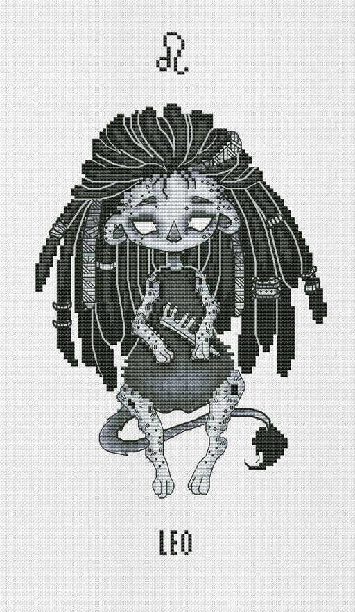 Horoscope. Leo - PDF Cross Stitch Pattern - Wizardi