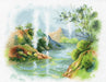 Hot Spring Valley A-041 Cross stitch kit - Wizardi