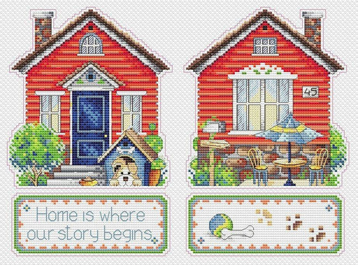 House P-493 / SR-493 Plastic Canvas Counted Cross Stitch Kit - Wizardi