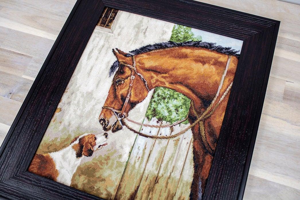 Hunter and Foxhound B580L Counted Cross-Stitch Kit - Wizardi