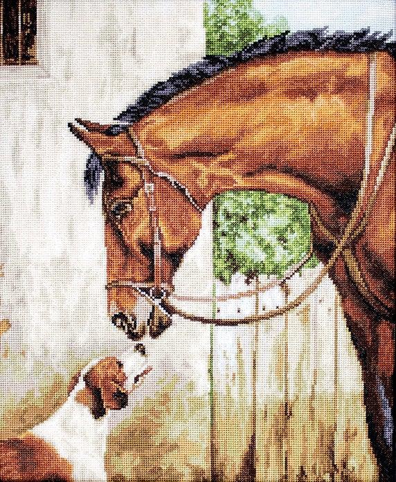 Hunter and Foxhound B580L Counted Cross-Stitch Kit - Wizardi