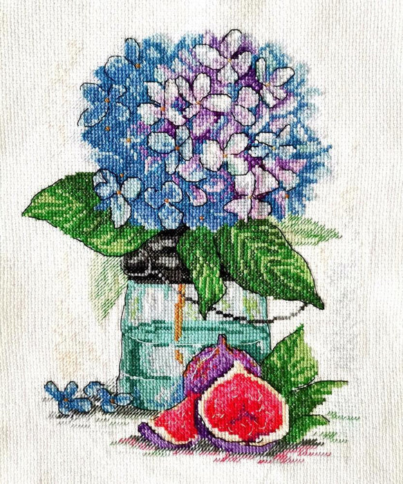 Hydrangea SM-138 Counted Cross Stitch Kit - Wizardi