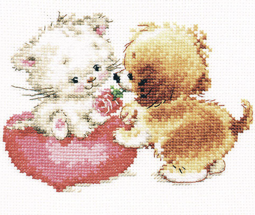 I like You! 0-99 Counted Cross-Stitch Kit - Wizardi