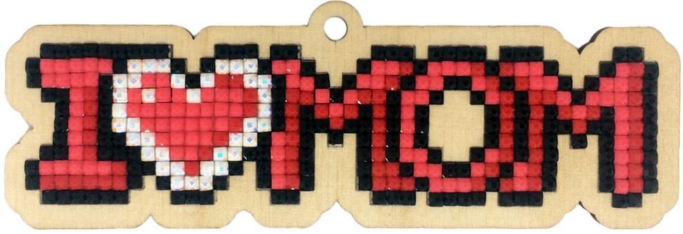 I Love Mom WWP319 Diamond Painting on Plywood Kit - Wizardi
