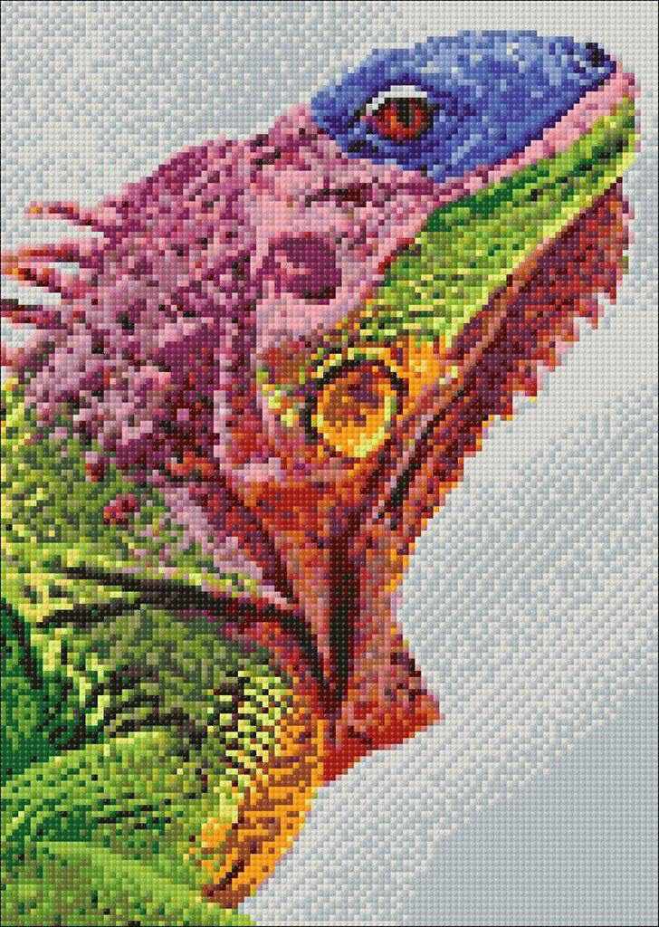 Iguana WD065 10.6 x 14.9 inches Wizardi Diamond Painting Kit - Wizardi