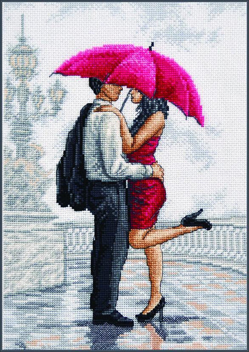 In rain's arms 780 Counted Cross Stitch Kit - Wizardi