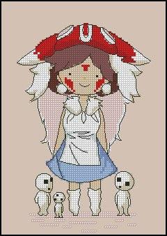 Indian Girl - Free PDF Cross Stitch Pattern - Wizardi