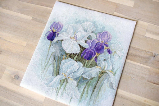 Irises B2367L Counted Cross-Stitch Kit - Wizardi