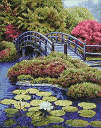 Japanese Garden WD096 14.9 x 18.9 inches Wizardi Diamond Painting Kit - Wizardi