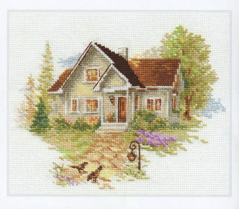 July house 3-20 Counted Cross-Stitch Kit - Wizardi