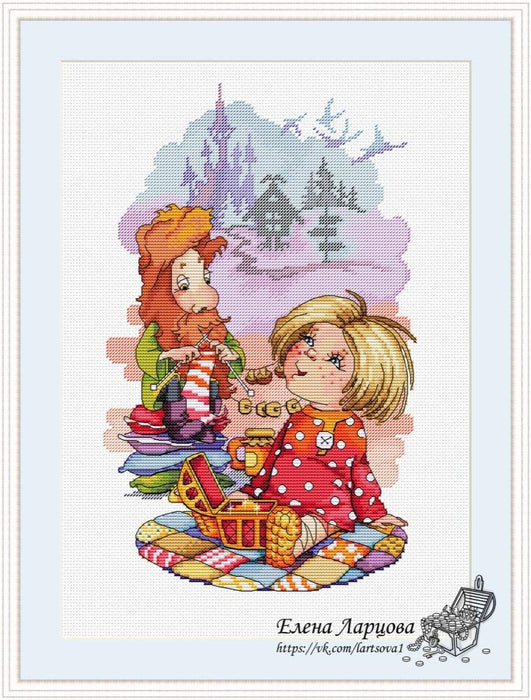 Kids at Trip - PDF Cross Stitch Pattern - Wizardi