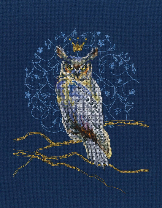 King eagle-owl M785 Counted Cross Stitch Kit - Wizardi