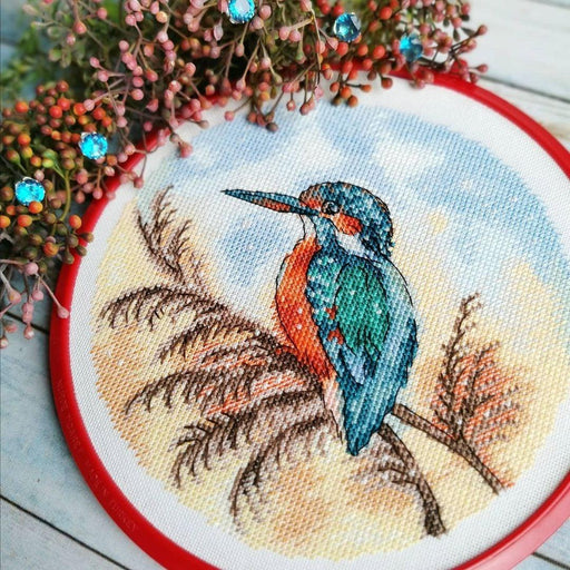 Kingsfisher Bird - PDF Cross Stitch Pattern - Wizardi