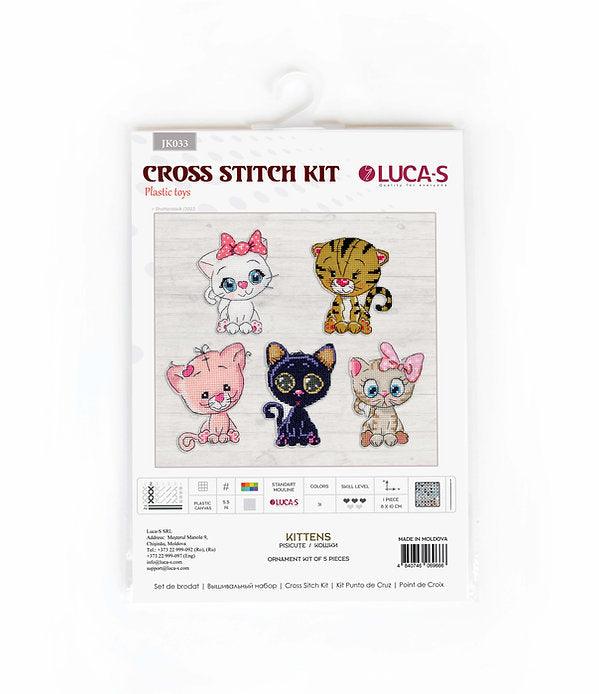 Kittens JK033L Counted Cross-Stitch Kit - Wizardi