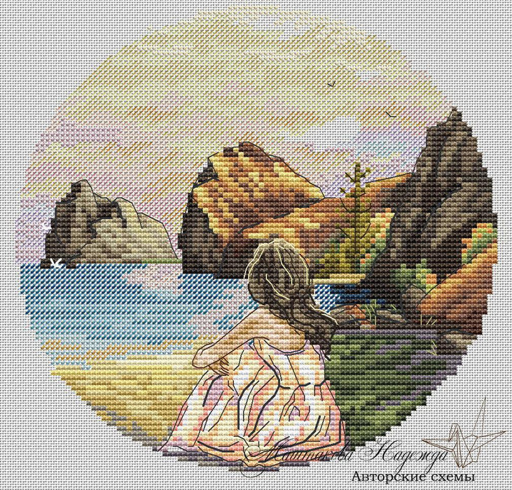 Lake of Baikal - PDF Cross Stitch Pattern - Wizardi