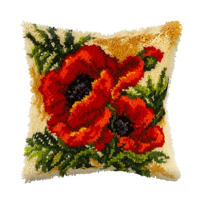 Latch hook cushion kit "Poppy" 4087 - Wizardi