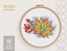 Leaf Cross stitch pattern Fall Cross Stitch pdf Autumn cross stitch pattern Modern Counted cross stitch Thanksgiving cross stitch - Wizardi