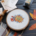 Leaf Cross stitch pattern Fall Cross Stitch pdf Autumn cross stitch pattern Modern Counted cross stitch Thanksgiving cross stitch - Wizardi