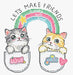 Let's make friends! L8043 Counted Cross Stitch Kit - Wizardi