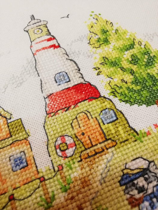 Lighthouse keeper RZ-34 Counted Cross-Stitch Kit - Wizardi