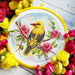 Little Bird with Roses - PDF Cross Stitch Pattern - Wizardi