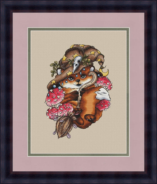 Little Fox witch - PDF Cross Stitch Pattern - Wizardi