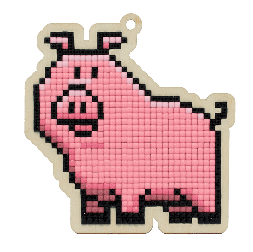 Little Pig CSw349 Diamond Painting on Plywood Kit - Wizardi