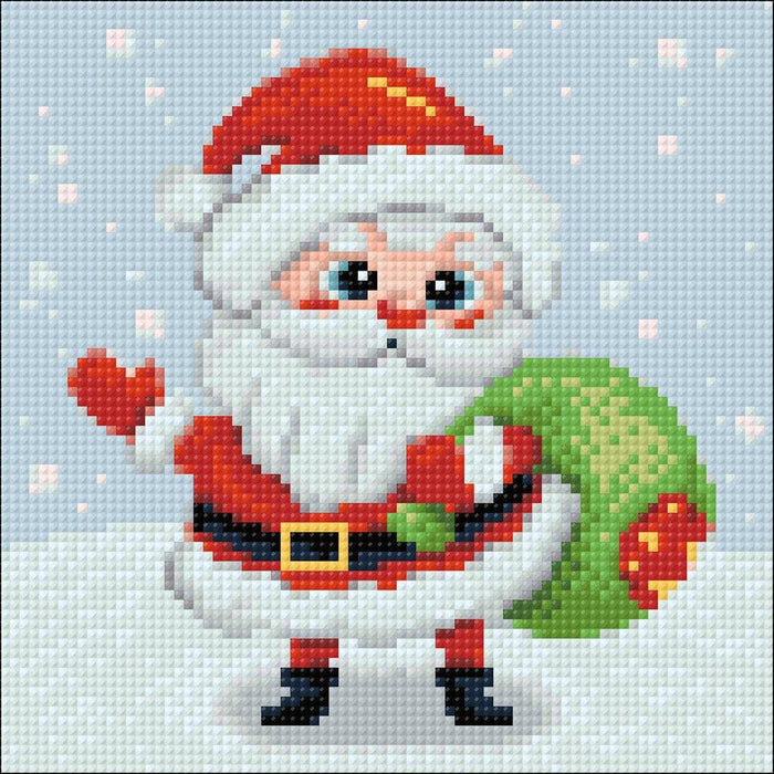 Little Santa CS2697 7.9 x 7.9 inches Crafting Spark Diamond Painting Kit - Wizardi