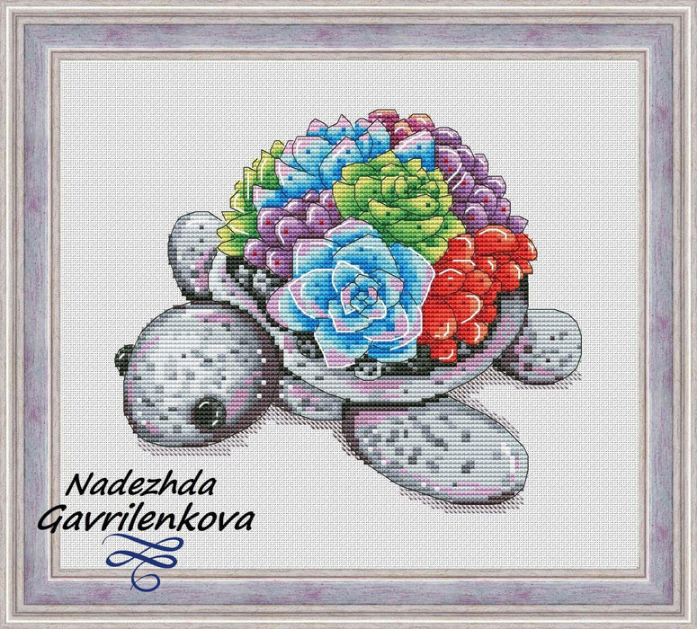 Little Turtle - PDF Counted Cross Stitch Pattern - Wizardi