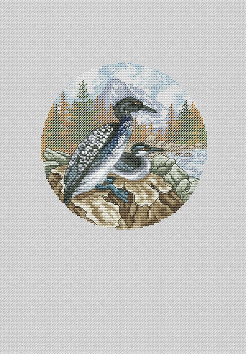 Loon - PDF Cross Stitch Pattern - Wizardi