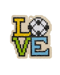 Love Football WWP298 Diamond Painting on Plywood Kit - Wizardi