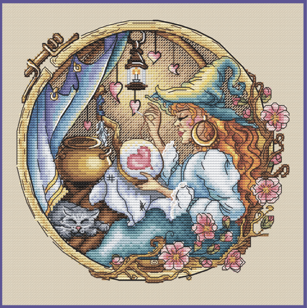 Love Magic - PDF Cross Stitch Pattern - Wizardi
